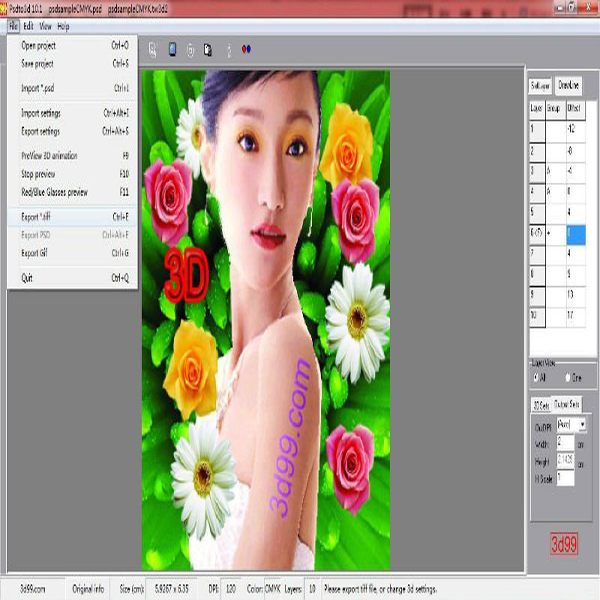 The advantages about PSDTO3D101 lenticular software